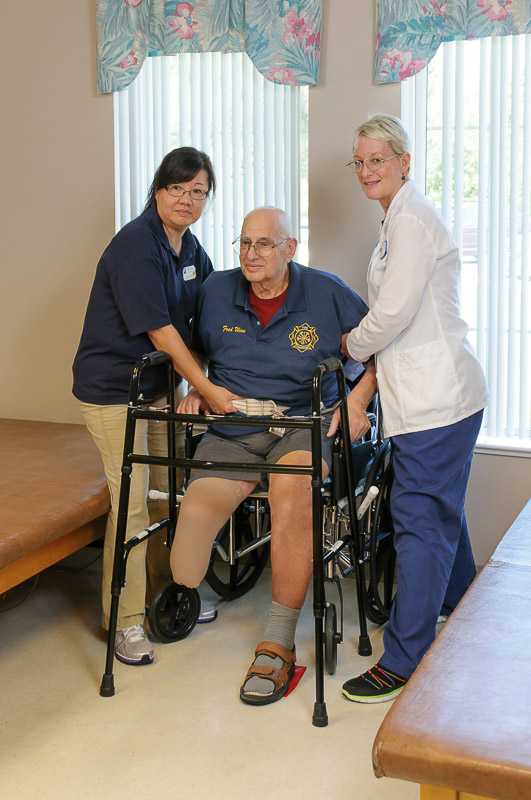 Port St. Lucie Therapy Staff and Patient
